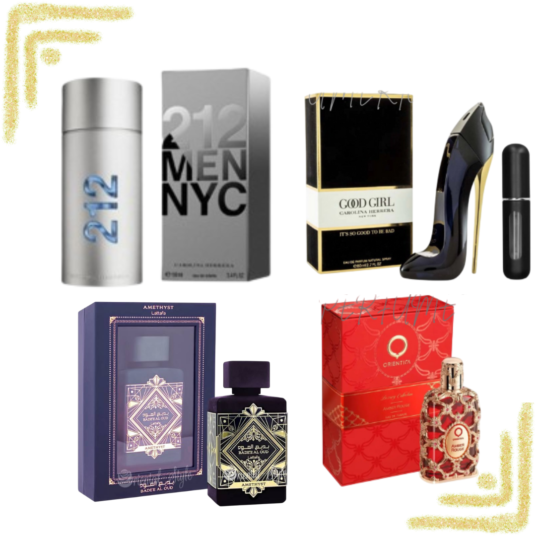 212 men+orientica roja+good girl+amethys